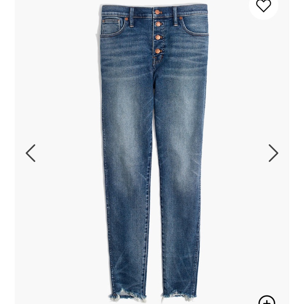 Madewell 10” High Rise Skinny Jeans 28 Tall